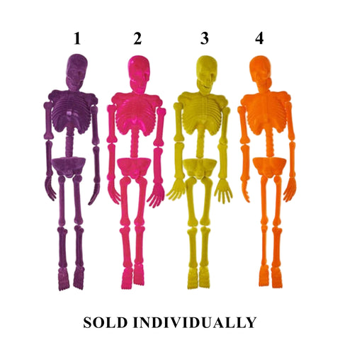 Flocked Skeleton, 66" (4 styles - sold individually)