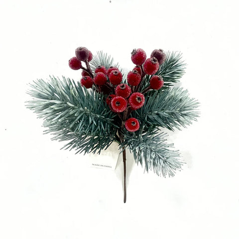 Berry/Pine Pick, 12" (Red)