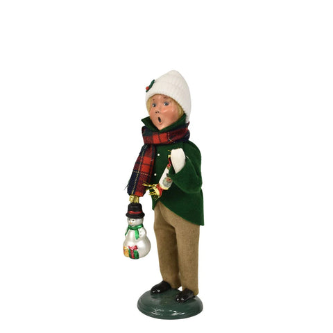 Ornament Family Boy Caroler Figurine, 10"