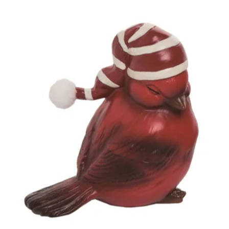 Resin Cardinal w/Hat Figurine (4 styles - sold individually)