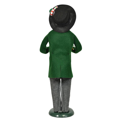 Merry Mint Man Caroler Figurine, 13"
