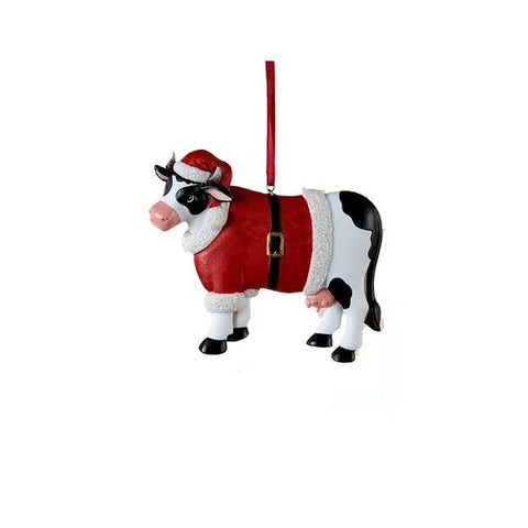 Christmas Cow Ornaments, 4-4.25" (3 styles - sold individually)