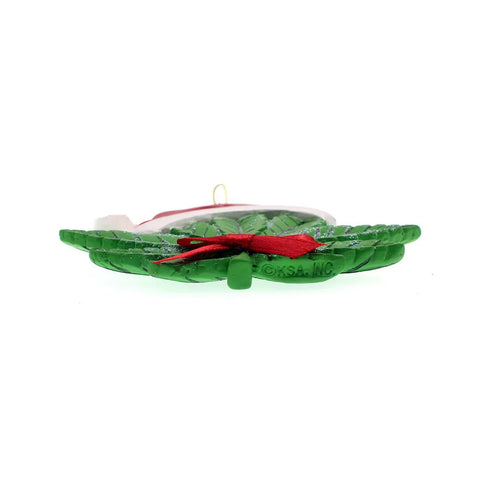 Cannabis Leaf With Santa Hat Ornament for Personalization