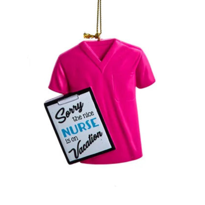 Nurse Scrub Ornaments (4 styles, sold idividually)