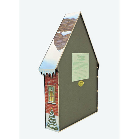 Wooden Christmas House Advent Calendar, 22 x 16"