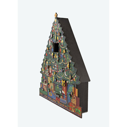 Wooden Christmas Tree Advent Calendar, 20" x 18.5"