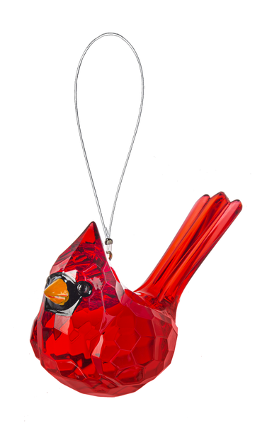 2"L Elegant Cardinal Ornament