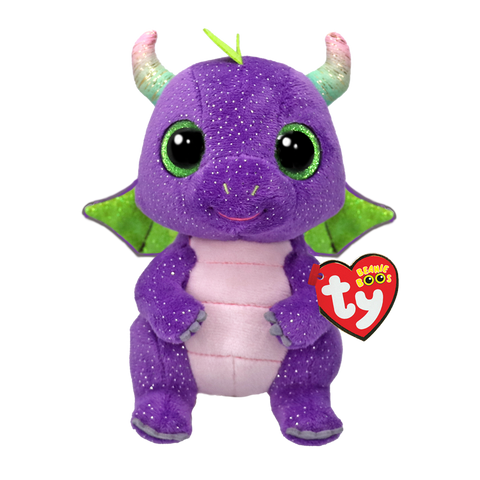 Ty Beanie Boos DAPHNE Purple Dragon Christmas In America