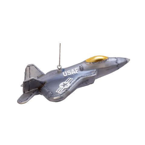 U.S. Air Force™ Fighter Plane Glass Ornament, 5.75"