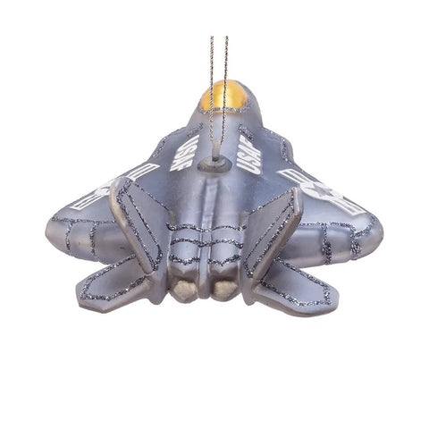 U.S. Air Force™ Fighter Plane Glass Ornament, 5.75"