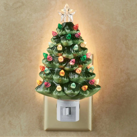Vintage Tree Night Light, 6.5"