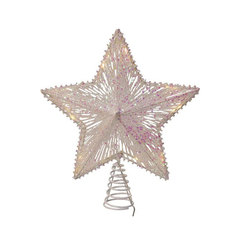 20-Light Warm White LED Star Treetop, 11.5"