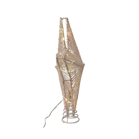 20-Light Warm White LED Star Treetop, 11.5"