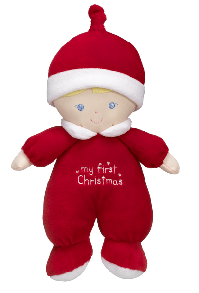9"H My First Christmas Baby Doll
