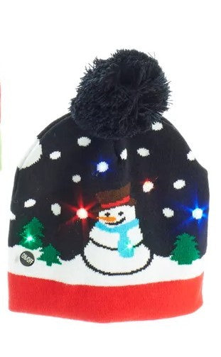 Battery Operated LED Christmas Hats