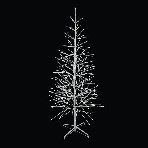 LED Birch Tree, 360 Lights, 5.5' (Pure White Twinkle)