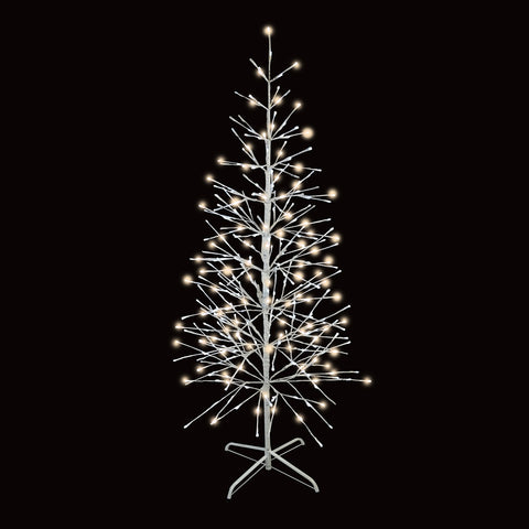 LED Birch Tree, 360 Lights, 5.5' (Champagne Twinkle)