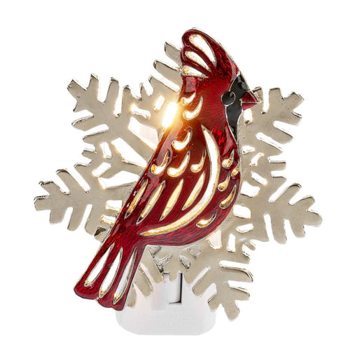 Cardinal & Snowflake Night Light