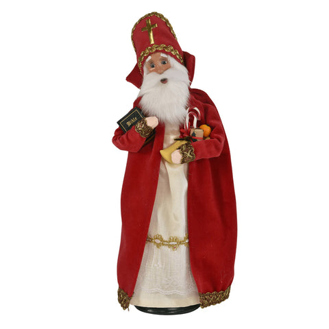 Saint Nicholas Caroler Figurine, 13"
