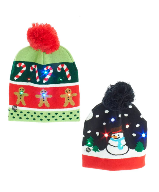 Battery Operated LED Christmas Hats