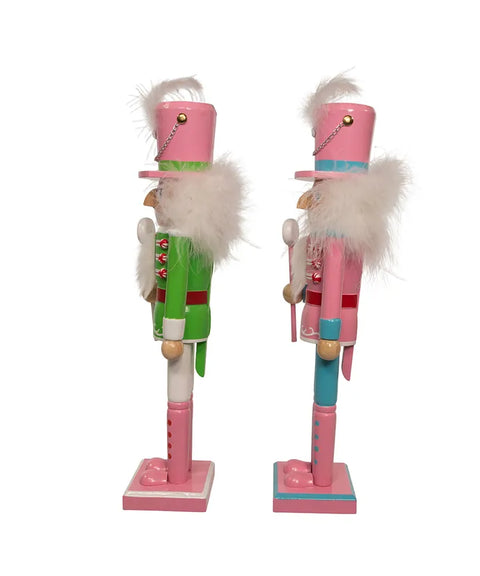 15" Pastel Soldier Nutcrackers (2 Styles – Sold individually)