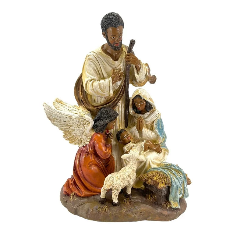 11.8" Resin African American Nativity Figurine