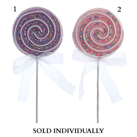 Pink and Purple Lollipop Picks (2 Styles – Sold individually)