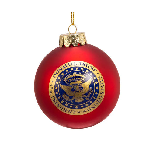 President Trump Glass Ball Ornament, 3"