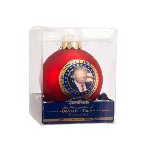 President Trump Glass Ball Ornament, 3"
