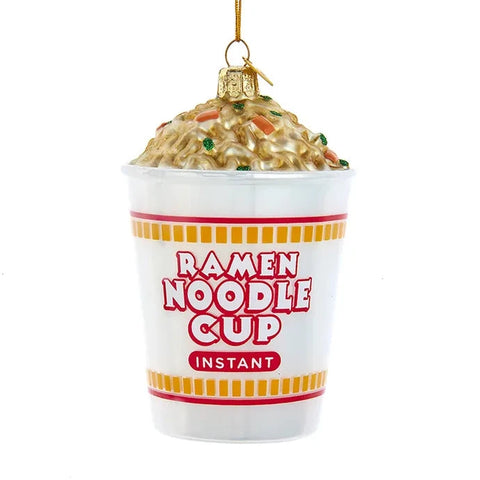 Glass Ramen Noodle Cup Ornament