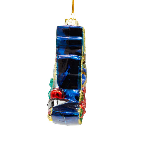 New York Cityscape Glass Map Ornament, 5.5"