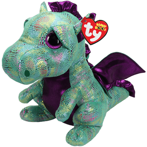 Ty Beanie Boos CINDER - Green Dragon (Large, 16")