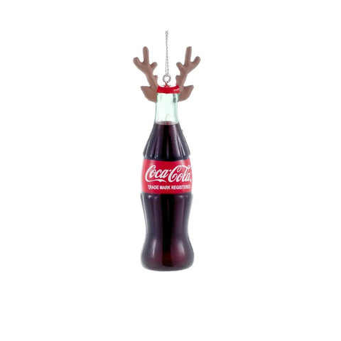 Coca-Cola® Bottle With Antlers Ornament, 4.5"