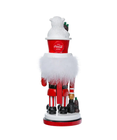 15.75" Coca-Cola® Polar Bear Hat Hollywood™ Nutcracker