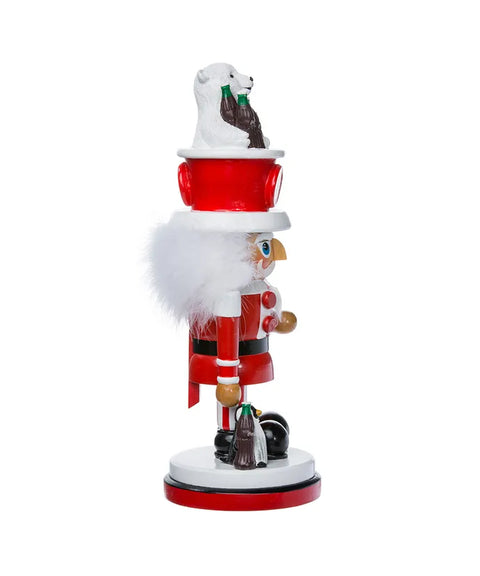 15.75" Coca-Cola® Polar Bear Hat Hollywood™ Nutcracker