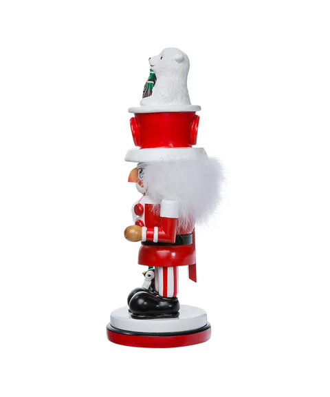 15.75" Coca-Cola® Polar Bear Hat Hollywood™ Nutcracker