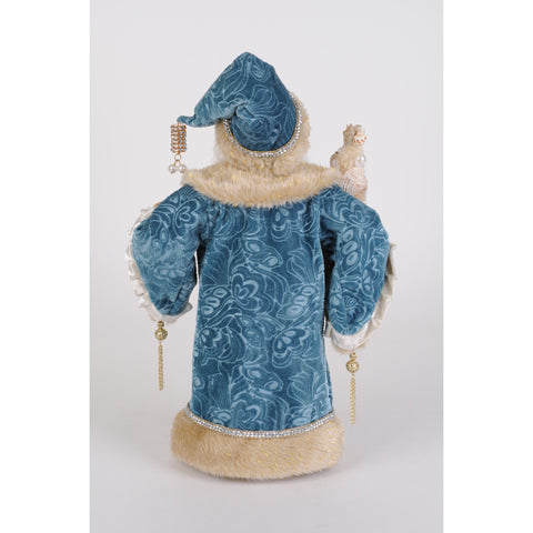 Ocean Blue Santa Figurine, 17"