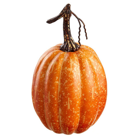 Orange Pumpkin , 7"H x 4"D