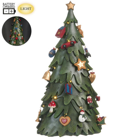 Lighted Battery Operated Decorative Tree, 24.5"