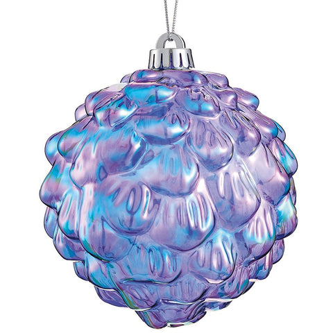 Plastic Ball Ornament, 5.5" (Purple)