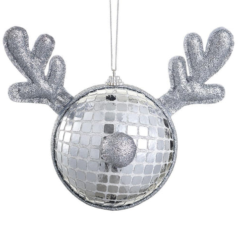 Reindeer Ornament, 6" (Silver)