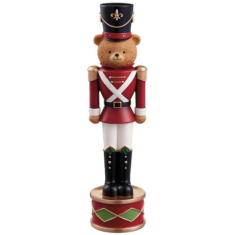 Soldier Bear w/Light Figurine, 17.5"