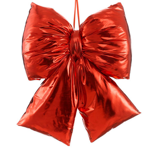 Lamé Bow, 20" x 21.5" (Red)