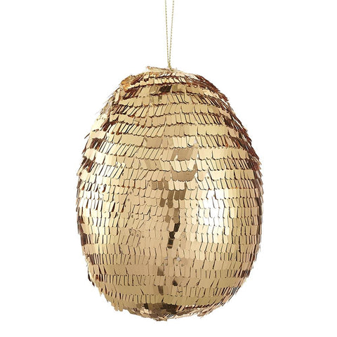 Egg Ornament, 5.5" (Gold)