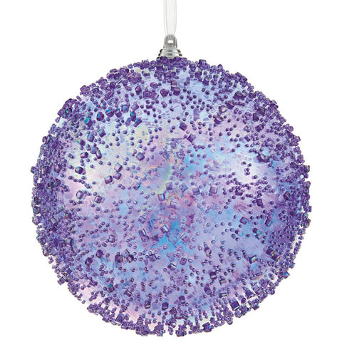 Plastic Ball Ornament, 6" (Lavender)