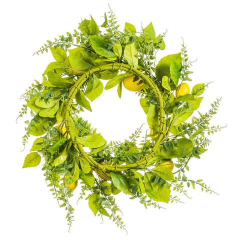 Lemon & Fern Wreath, 24"