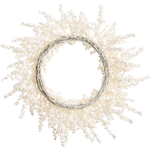 Pearlized Berry Wreath, 28" (Pearl)