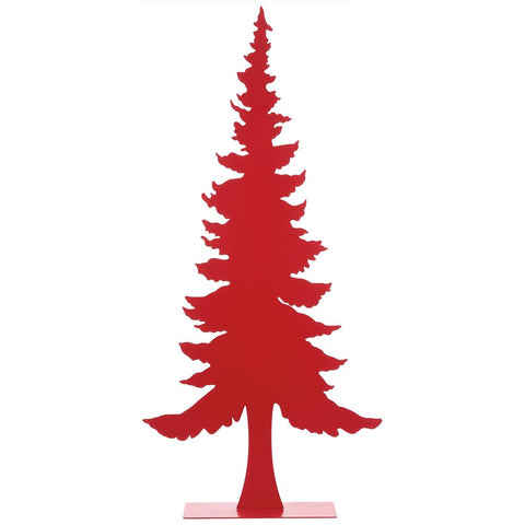 Metal Table Top Tree, 32.25" (Red)
