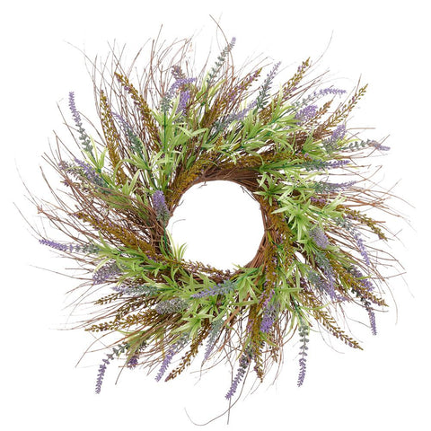 Lavender Wreath (Lavender/Purple), 20"