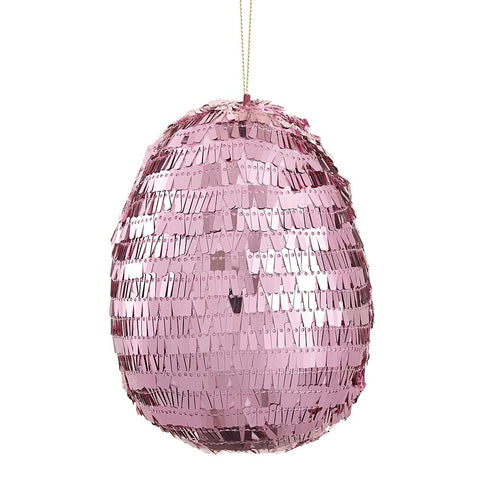 Egg Ornament, 5.5" (Pink)